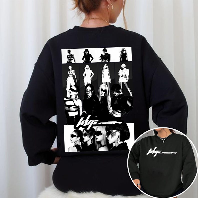 Aespa Whiplash Album Graphic Sweatshirt Aespa Armageddon Album Shirt