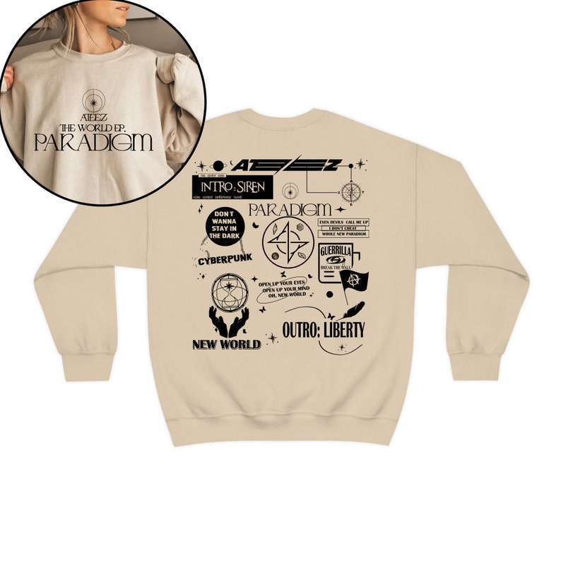 Ateez Paradigm Track List Album Sweatshirt Ateez Break The Wall Shirt