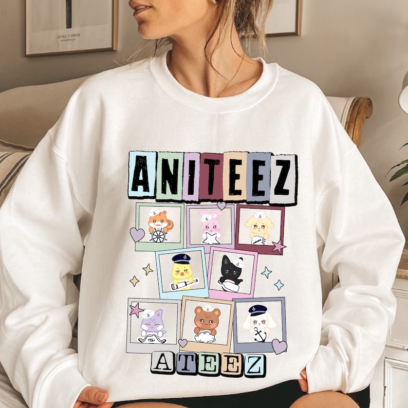 Ateez Aniteez Sweatshirt Ateez The World Ep.Fin Will Album Shirt