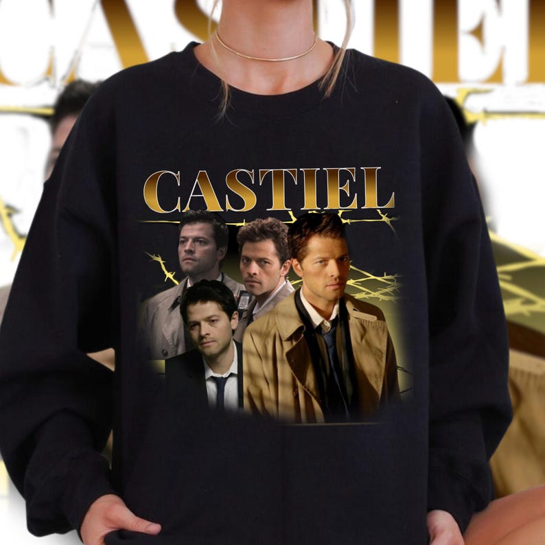 Castiel Supernatural Sweatshirt  Perfect For Fans Of Angels And Demons