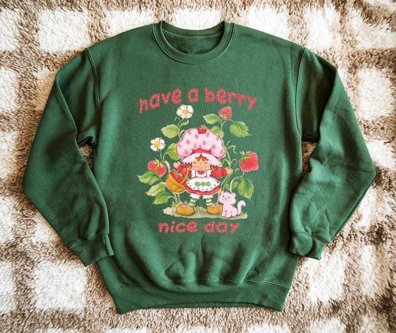 Life Is Delicious Sweatshirt Funny Strawberry Sweatshirt