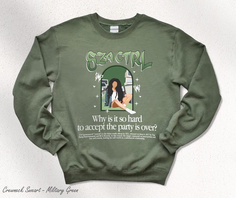 Ctrl Sweatshirt, Retro Ctrl T-Shirt, Hip Hop T-Shirt, Album S.O.S Crewneck Sweatshirt, Y2K Style Shirt, Gift For Her