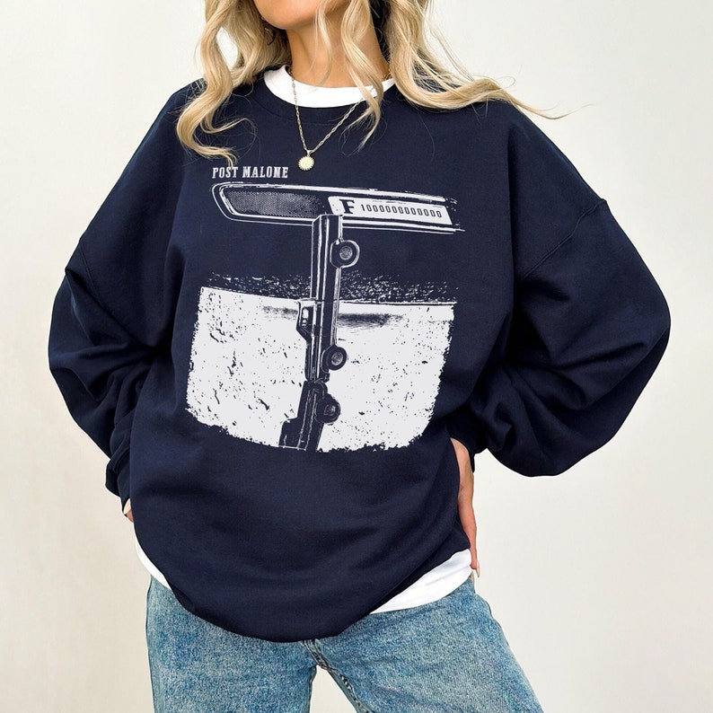 Posty Crewneck Sweatshirt Cowboy Post Sweatshirt