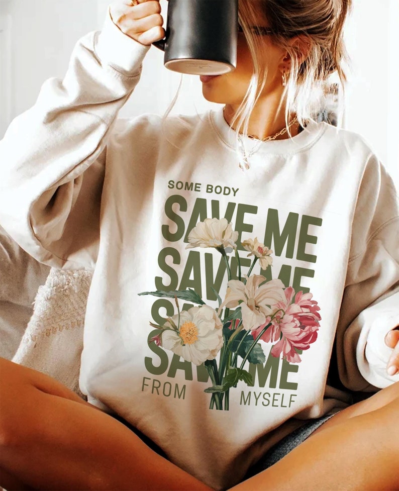 Jelly Roll Sweatshirt Retro Jelly Roll Somebody Save Me From Myself Sweatshirt