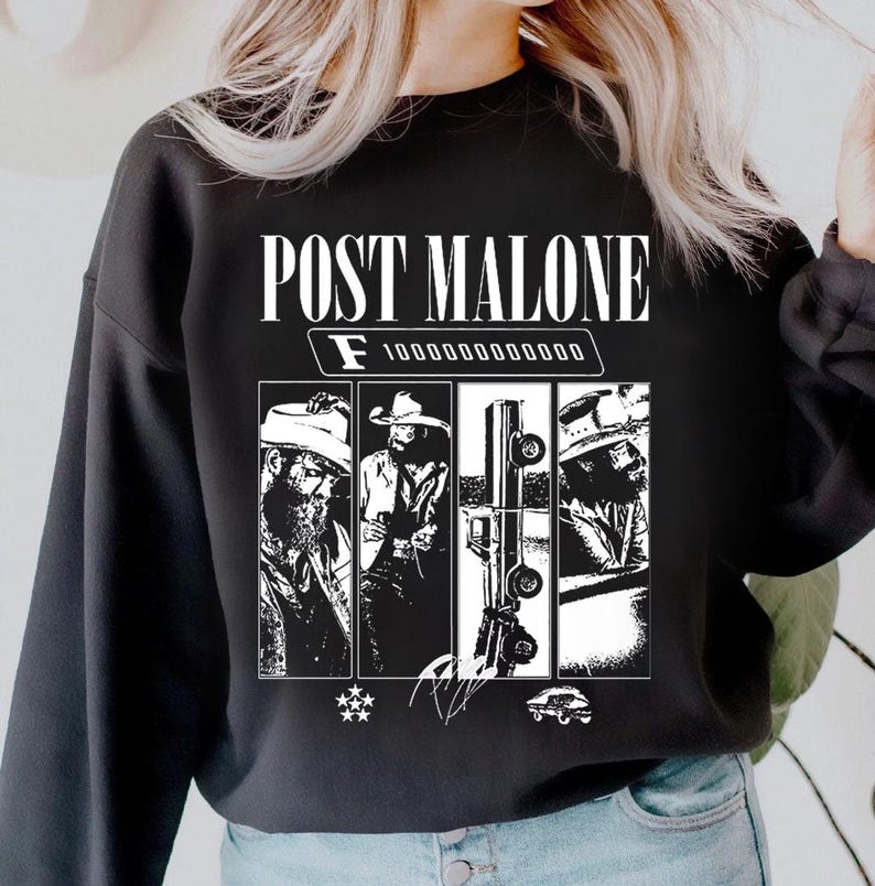 Post Malone F1-Trillion Album Sweatshirt Post Malone Tee