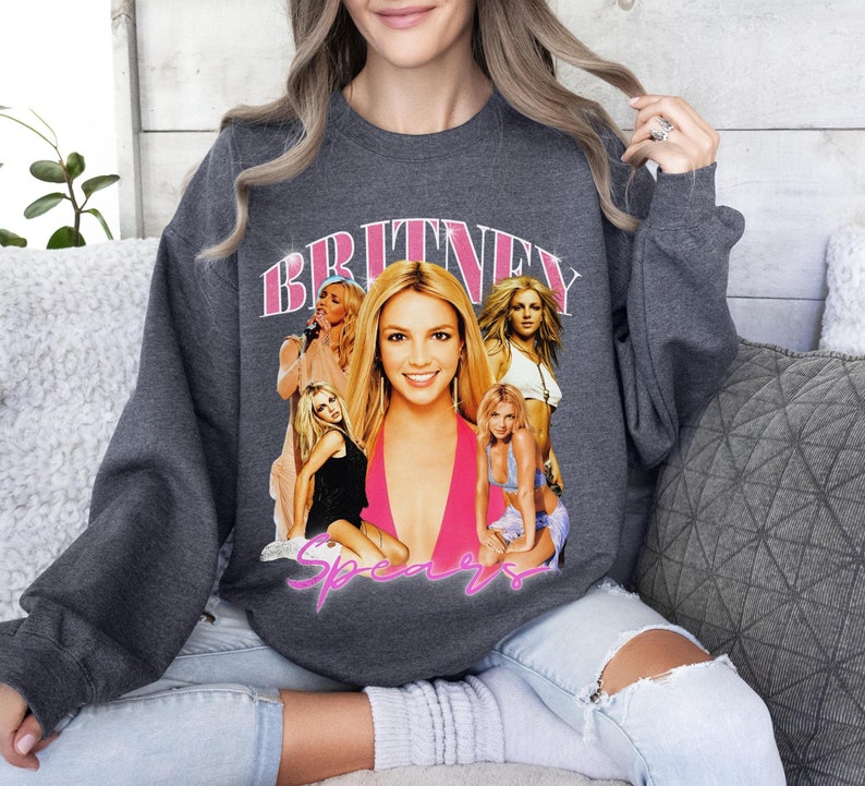 Retro Britney Spears Sweatshirt Britney Spears Inspired Bootleg Rap Shirt