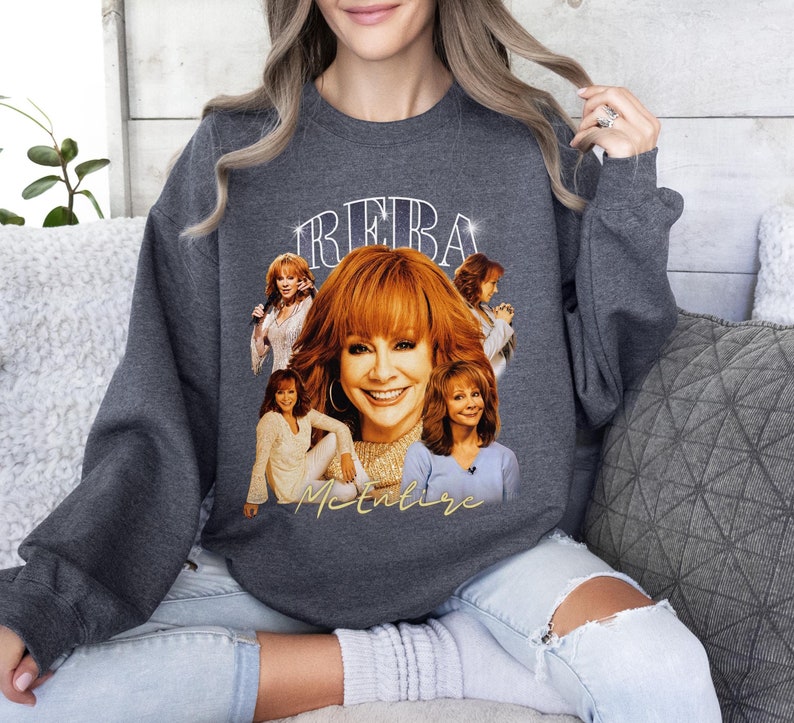 Vintage Style Reba Mcentire Shirt Reba Mcentire Graphic Sweatshirt