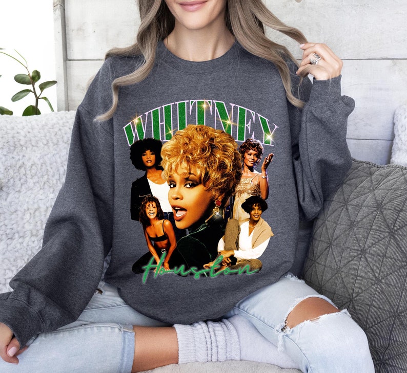 Whitney Houston Graphic Shirt Bootleg Style Whitney Houston Shirt