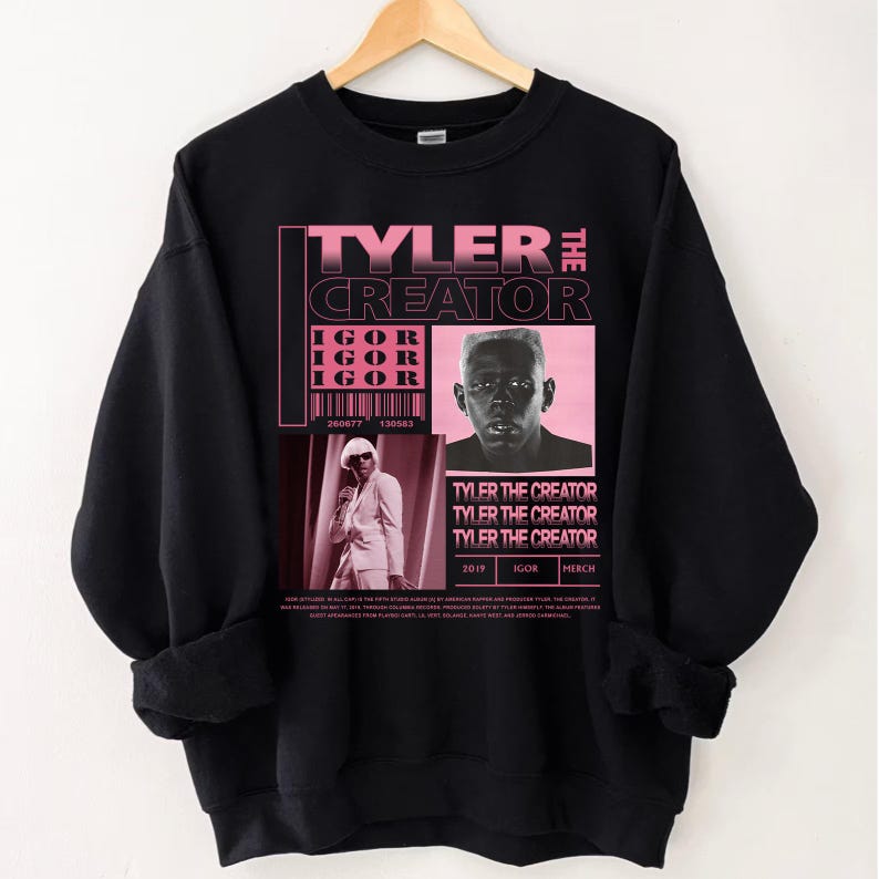 Vintage Tyler The Creator Rap Hip Hop Sweatshirt, Tyler Rapper Unisex T Shirt And