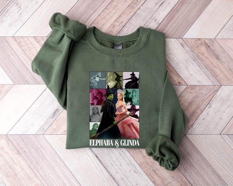 Elphaba And Glinda The Eras Tour Essential T-Shirt, Wicked Sweatshirt And