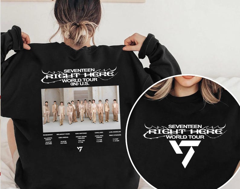 Seventeen Right Here World Tour Sweatshirt Seventeen Members Shirt