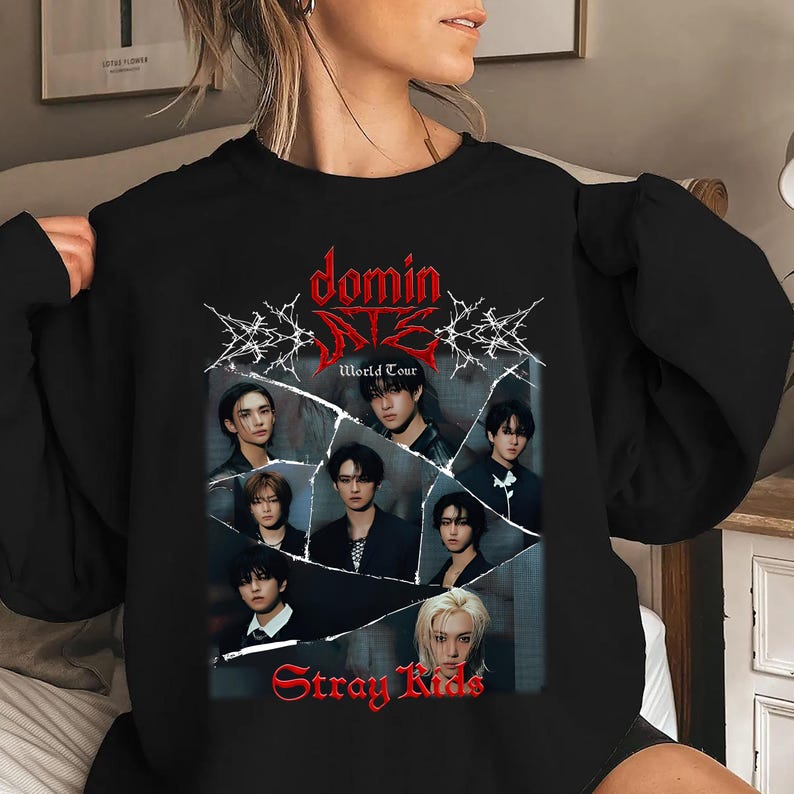 Stray Kids Dominate World Tour Graphic Sweatshirt Stray Kids Ate Shirt