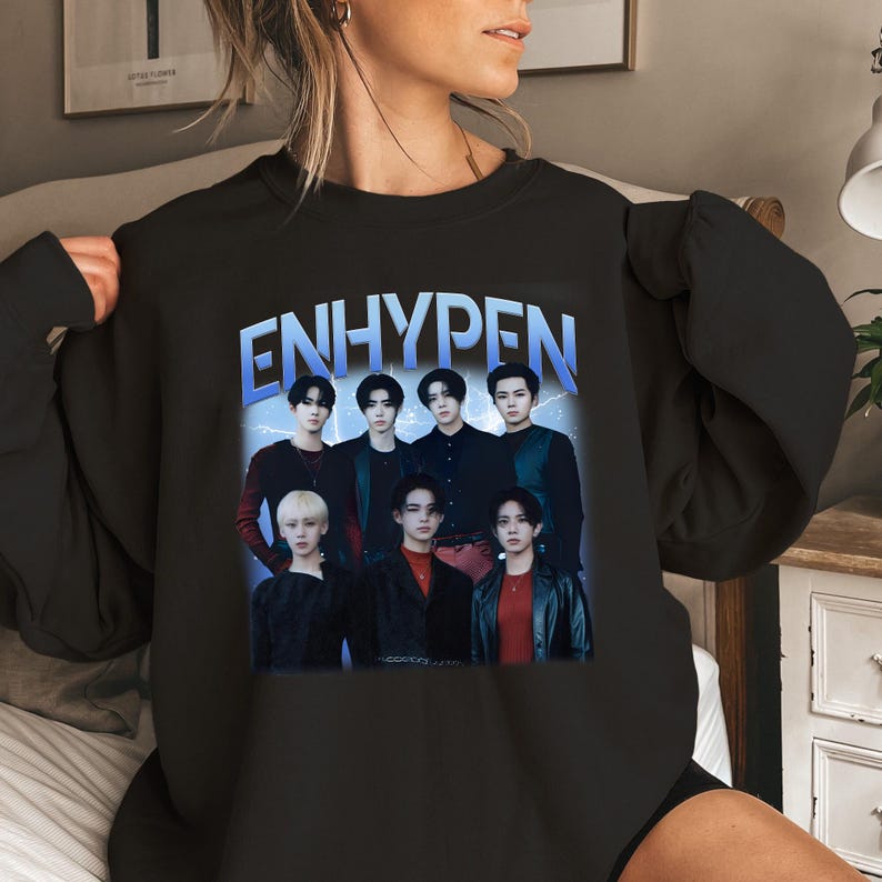 Vintage Enhypen Kpop Graphic Sweatshirt Enhypen Kpop Shirt
