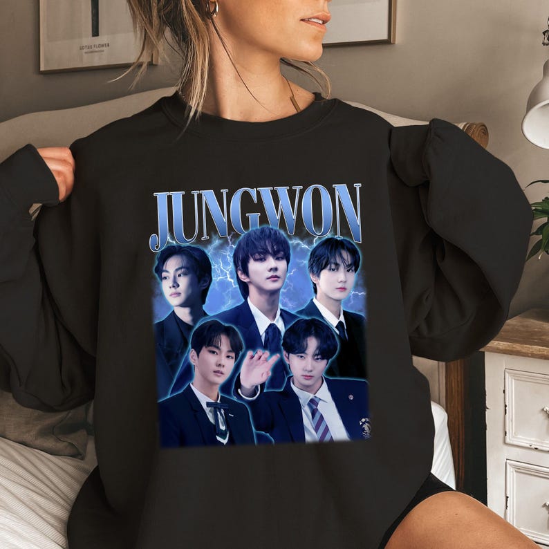 Vintage Jungwon Enhypen T-Shirt Enhypen Fate Plus World Tour Shirt