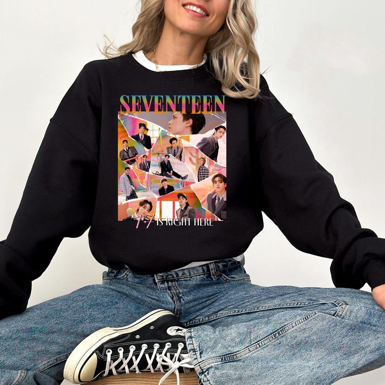 Seventeen 17 Is Right Here Album Sweatshirt Seventeen Right Here World Tour