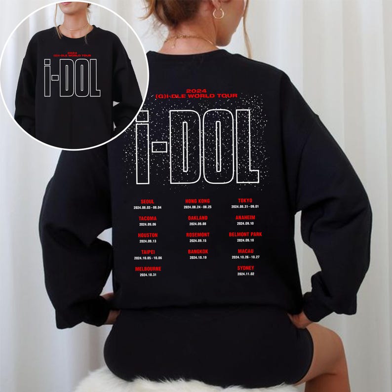 Gidle I-Dol World Tour Sweatshirt (G)I-Dle Members Kpop