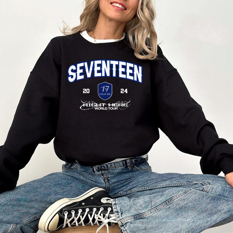 Seventeen Right Here World Tour Sweatshirt Seventeen 17 Is Right Here Album Shirt