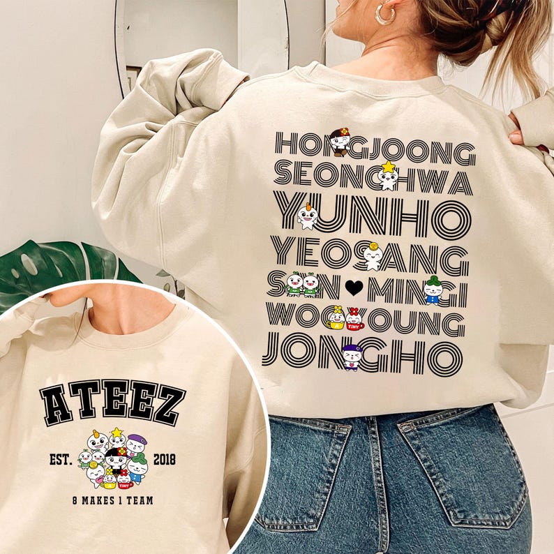 Cute Ateez Aniteez Sweatshirt Ateez Kpop Shirt
