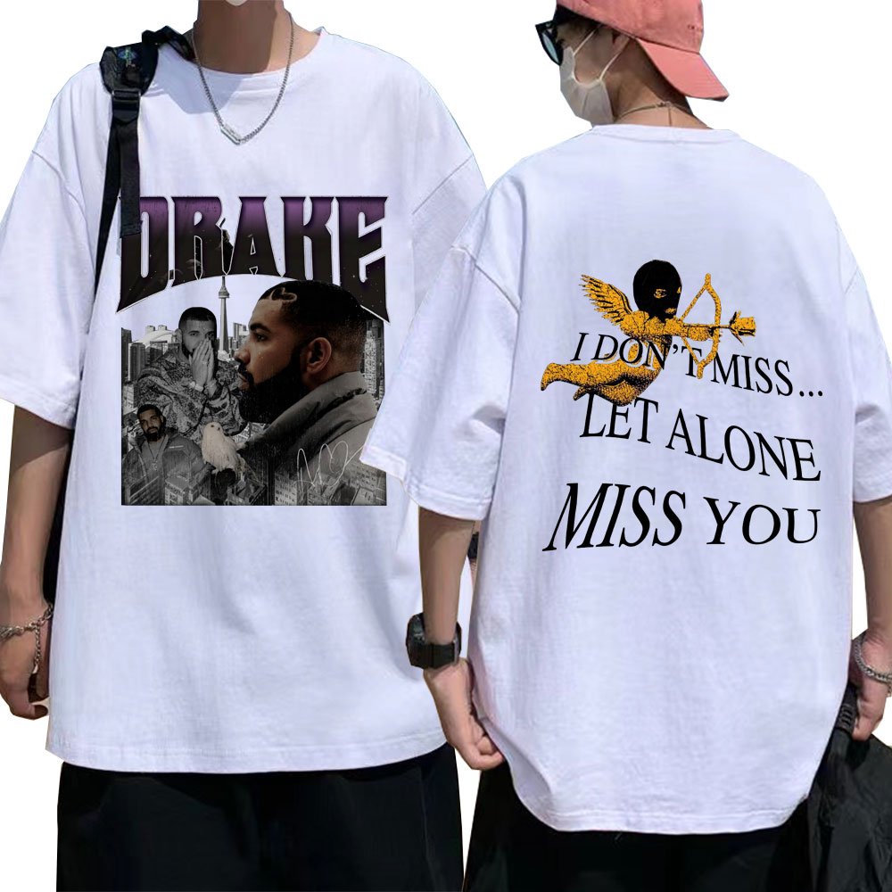 Isuijie Rapper Drake Vintage Mens Shirt Drizzy I Dont Miss Let Alone Miss You Shirt