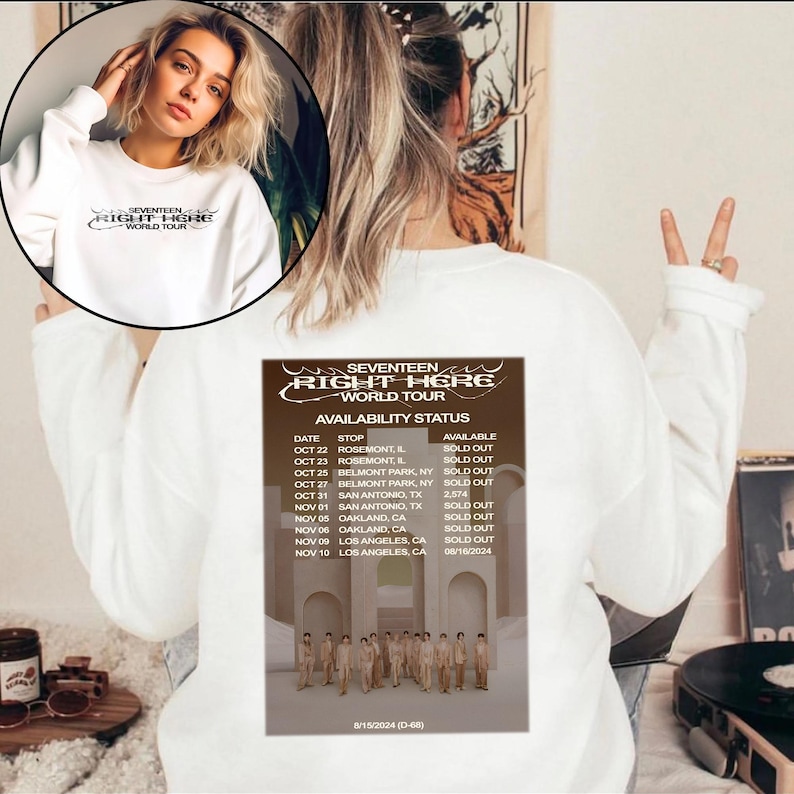 Seventeen Right Here World Tour T-Shirt Seventeen Members Shirt