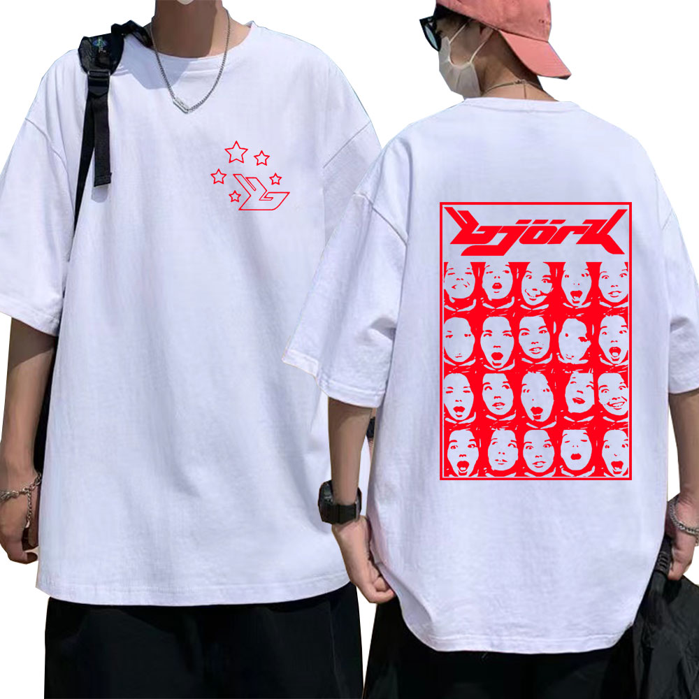 Tuledai Singer Bjork Army Of Me Post Music Album Shirt Summer Aesthetic Shirt Men Women Clothesshirt