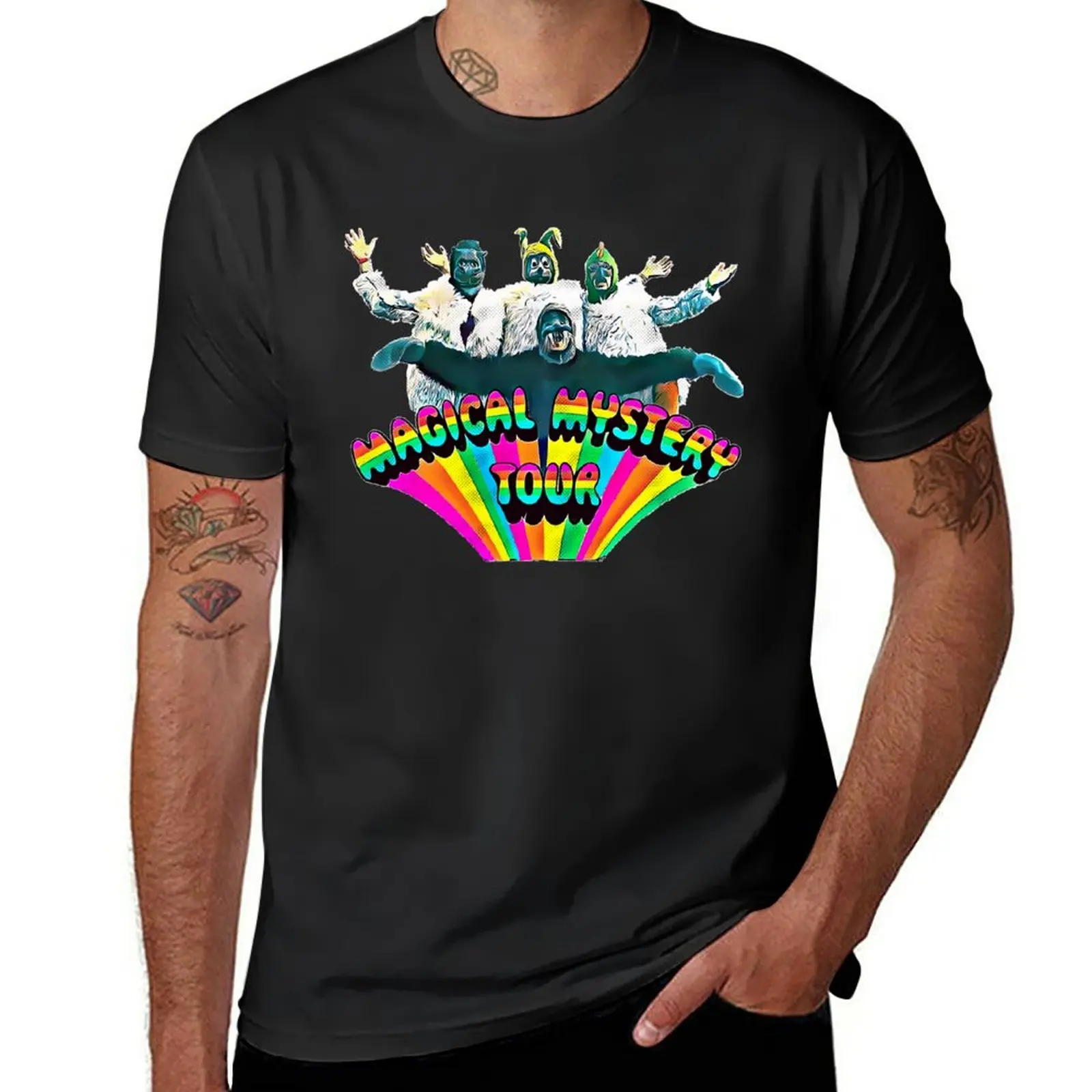 Tuledai Magical Mystery Tour Album Cover Colored Shirt Sweat Korean Men Graphic Shirt