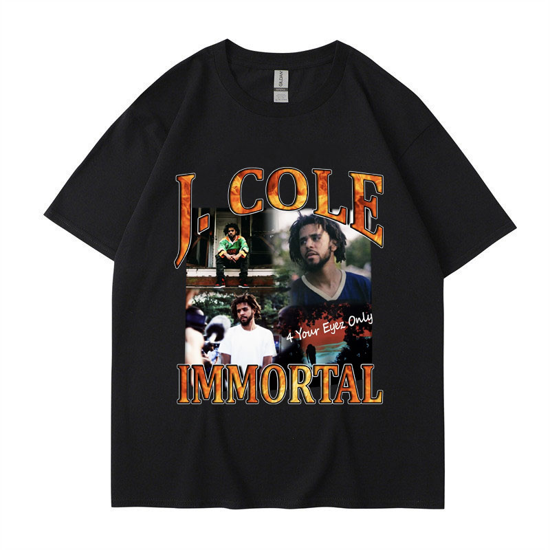 Zrbang Rapper J Coleshirt Men Women 90S Vintage Cozy Casual Harajuku Shirt