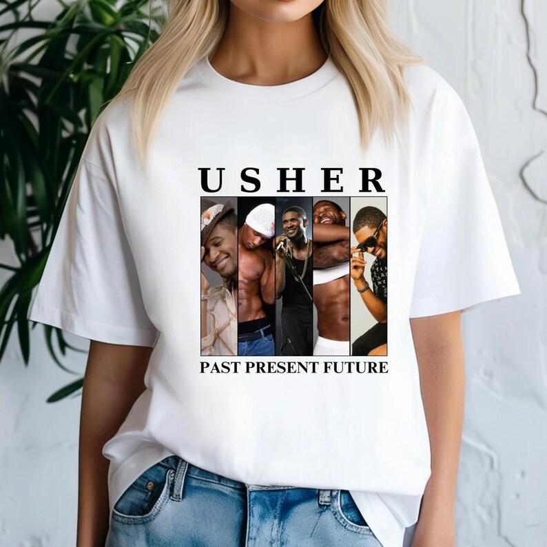 Usher Shirt Vintage Past Present Future Usher Tour Shirt