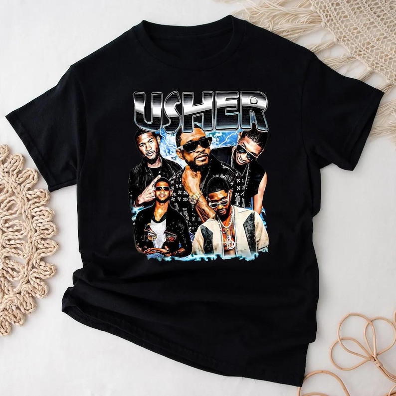 Vintage Usher 90S Shirt Retro Usher Graphic Shirt Usher Rapclothing