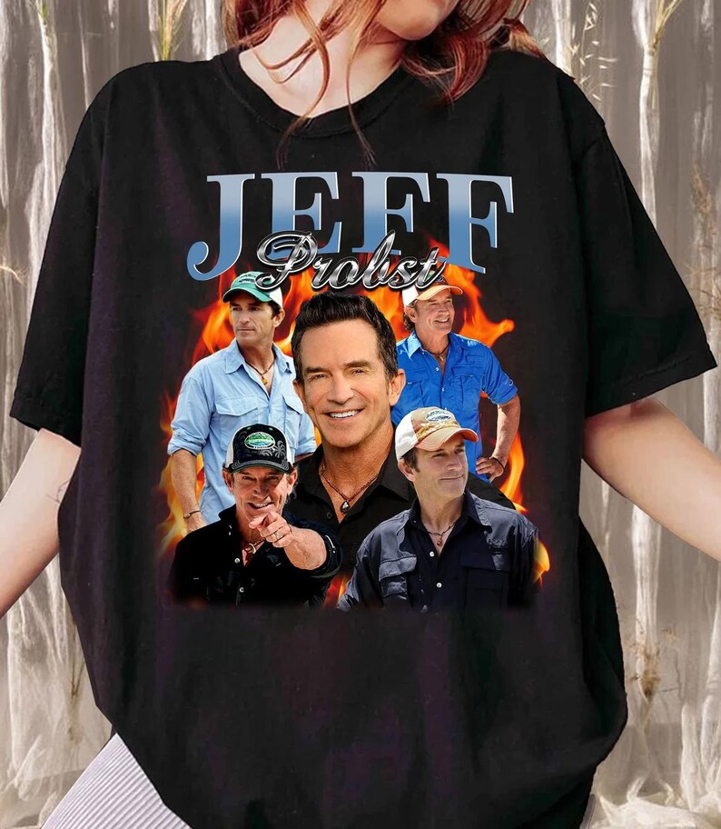 Vintage Jeff Probsshirt Jeff Probst Presenter Homage Sweashirt Television Presenter Shirt