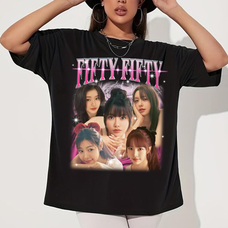 Fifty Fifty Kpop Graphic Shirt Fifty Fifty : Love Sprinkle Tour Shirt