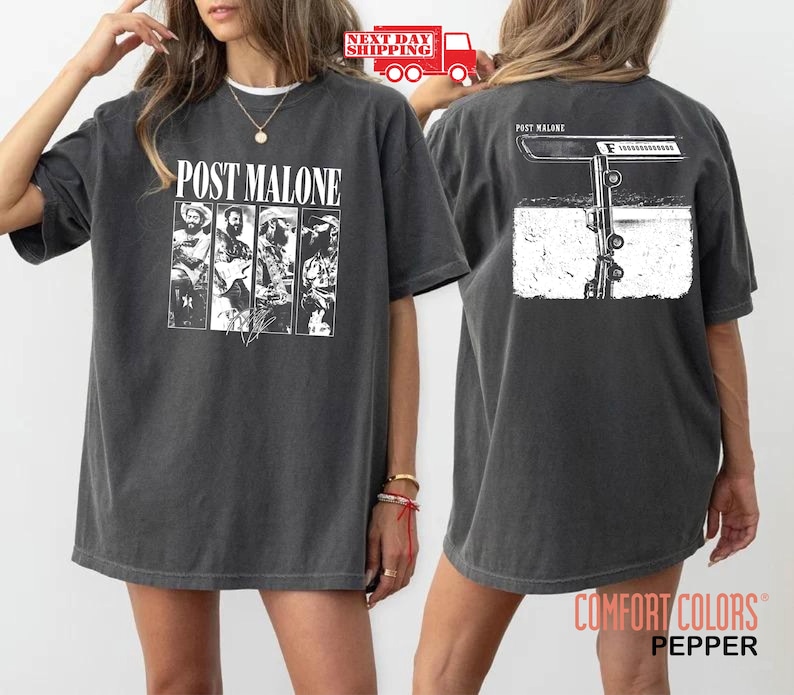 Vintage Post Malone Shirt Malone Rap Music Shirt F1 Trillion Tour Shirt