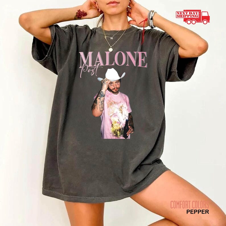 Vintage Post Malone Shirt Malone Rap Music Shirt F1 Trillion Tour Shirt