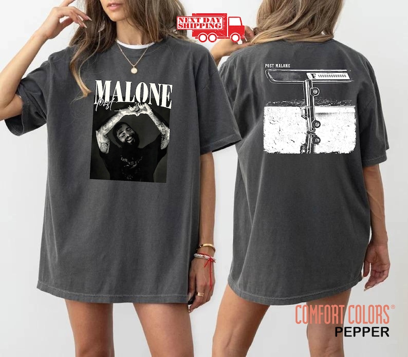 Vintage Post Malone Shirt Malone Rap Music Shirt F1 Trillion Tour Shirt