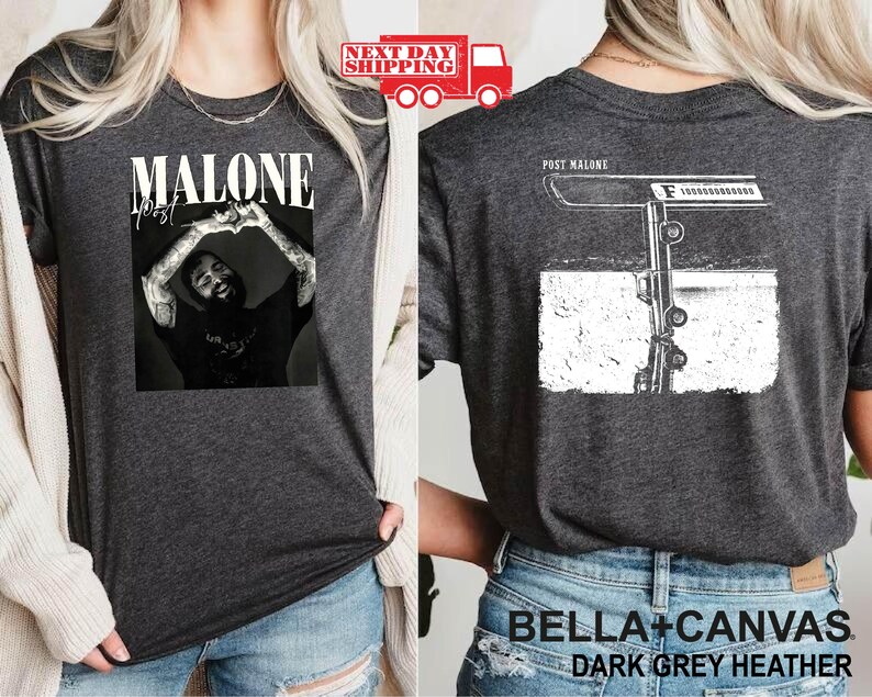 Vintage Post Malone Shirt Malone Rap Music Shirt Post Malone F1 Trillion Tour Shirt