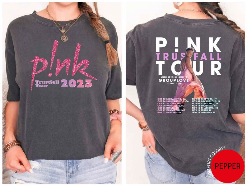 Pink Trustfall Tour 2025 Trustfall Album Shirt