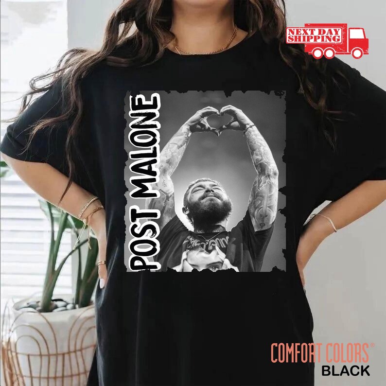 Vintage Post Malone Shirt Malone Rap Music Shirt F1 Trillion Tour Shirt