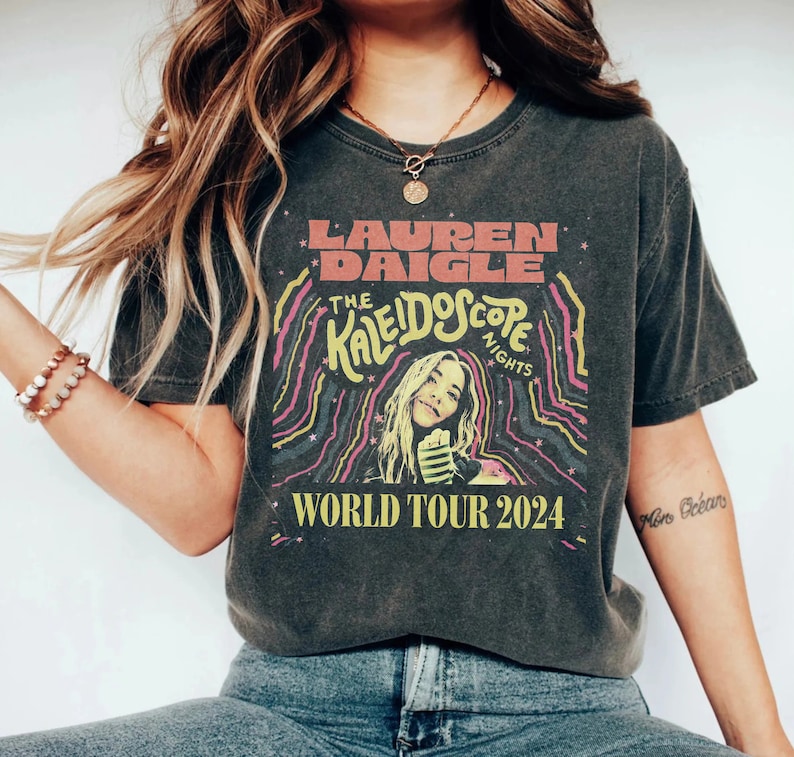 Vintage Lauren Daigle Bootleg Shirt Lauren Daigle The Kaleidoscope Tour 2025 Shirt