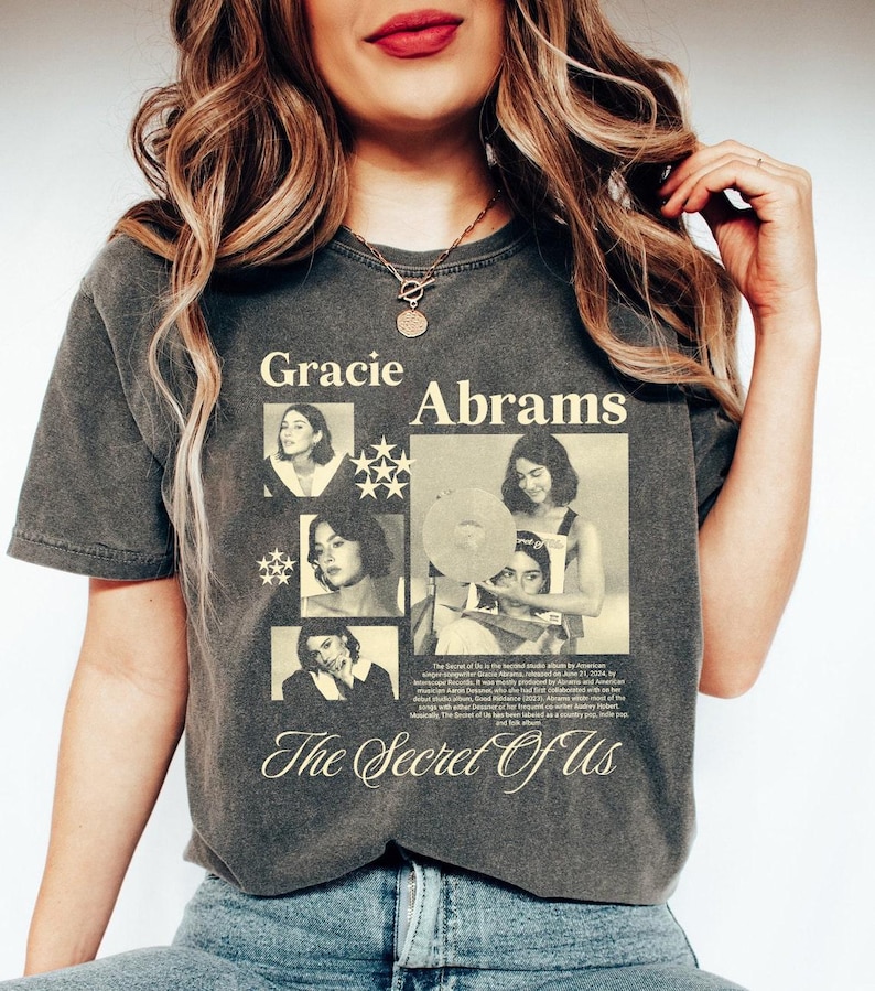 Retro Gracie Abrams Shirt Gracie Abrams New Album Shirt The Secret Of Us Tour 2025 Shirt
