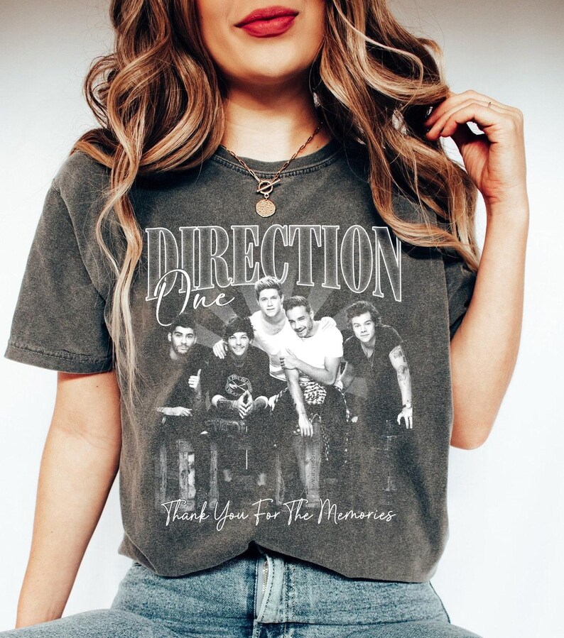 Retro One Direction Band Shirt 1D Thank You For The Memories Shirt