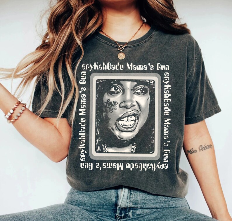 Erykah Badu Vintage Shirt Erykah Badu 90S R&B Shirt Erykah Badu Shirt Design