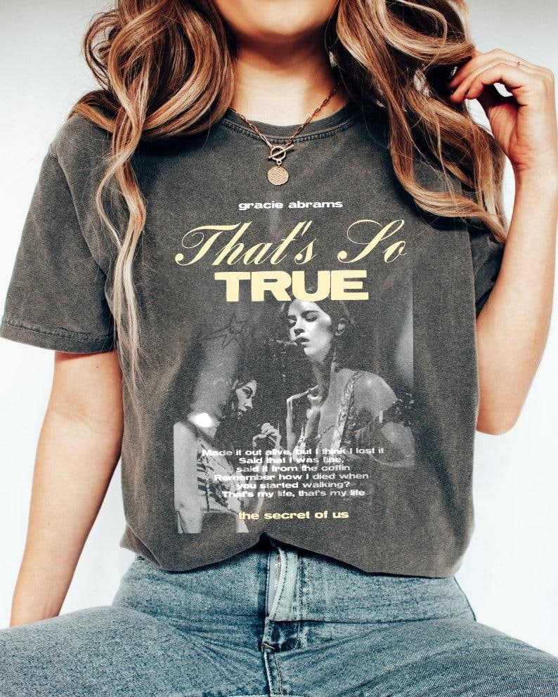 Vintage Gracie Abrams Shirt Gracie Abrams Album Shirt The Secret Of Us Tour 2025 Shirt