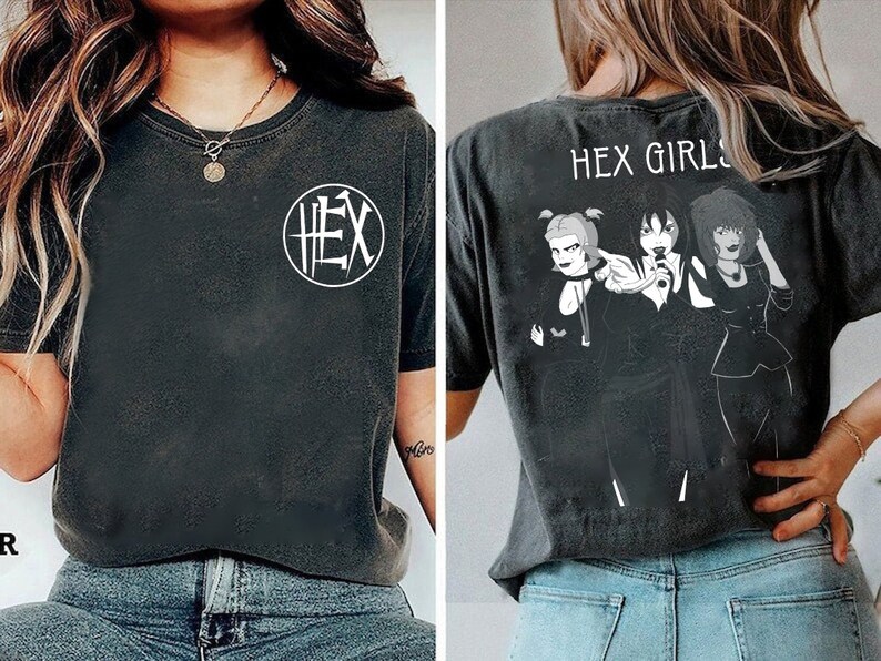 The Hex Girls Rock Band Music 2 Sides Shirt The Hex Girls Tour