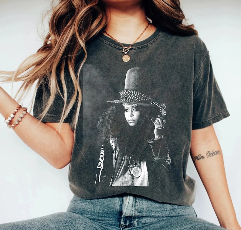 Erykah Badu Vintage Shirt Erykah Badu 90S R&B Shirt Hip-Hop Retro Graphic Shirt