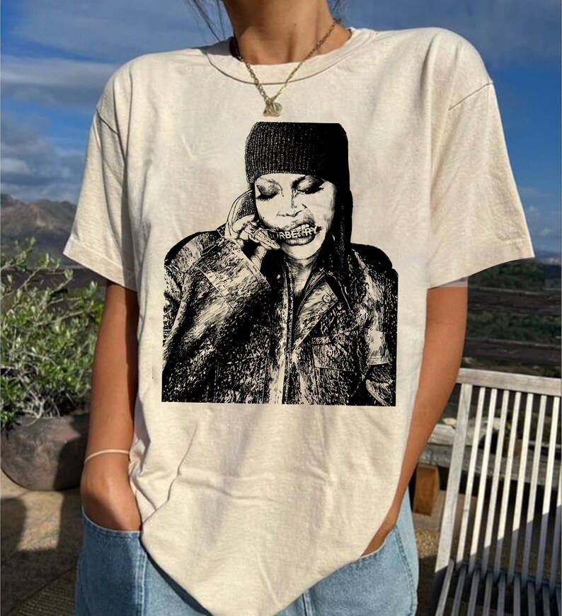 Erykah Badu Homage Shirt Retro Erykah Badu Sweashirt Erykah Badu Rock Style Bootleg Shirt