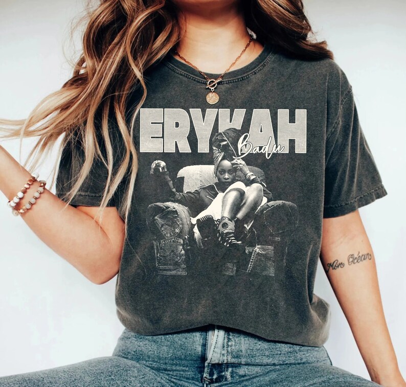 Erykah Badu Shirt Erykah Vintage 90S Album Shirt Erykah Badu Music Rapper Shirt