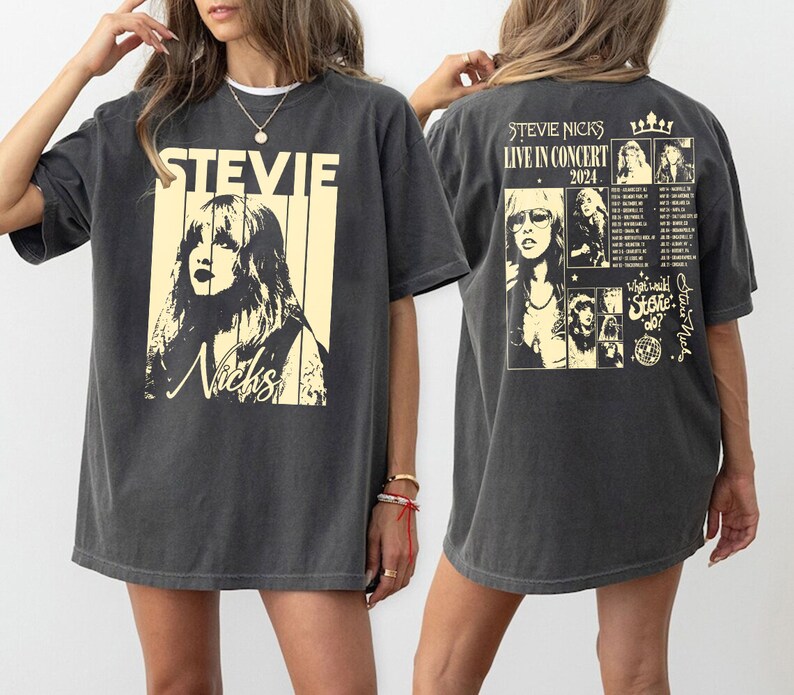 2Side Stevie Nicks Tour 2025 Shirt Stevie Nicks Tour Live In Concert Shirt