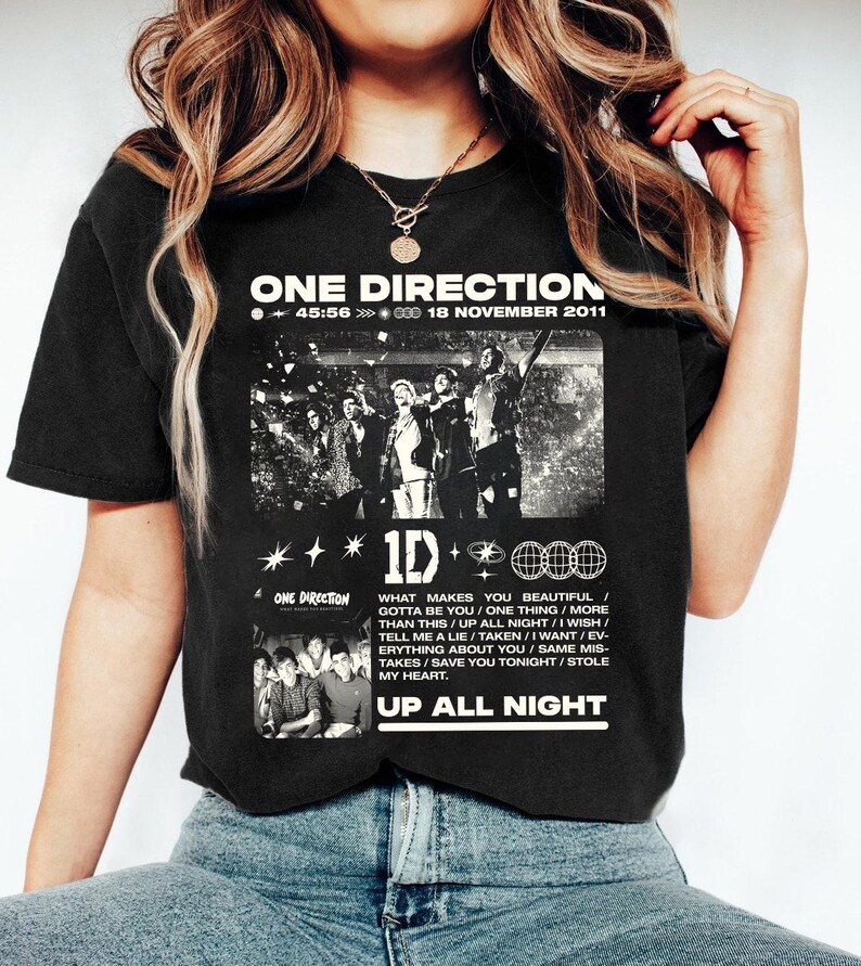 One Direction Vintage 90S Shirt 1D World Tour Shirt One Direction Album Shirt