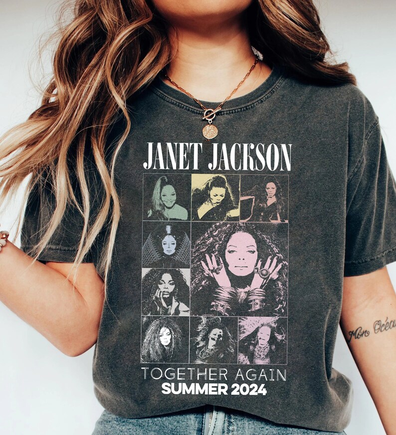 Retro Janet Jackson Shirt Janet Jackson Rock Style Bootleg Shirt