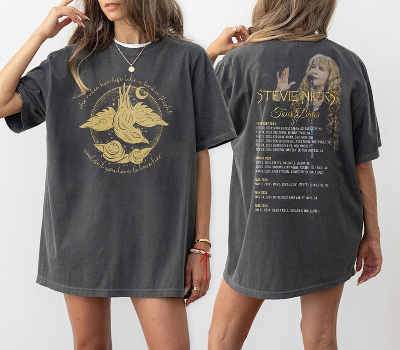 90S Classic Stevie Nick 2Side Shirt 2025 Stevie Nicks Tour Live In Concershirt